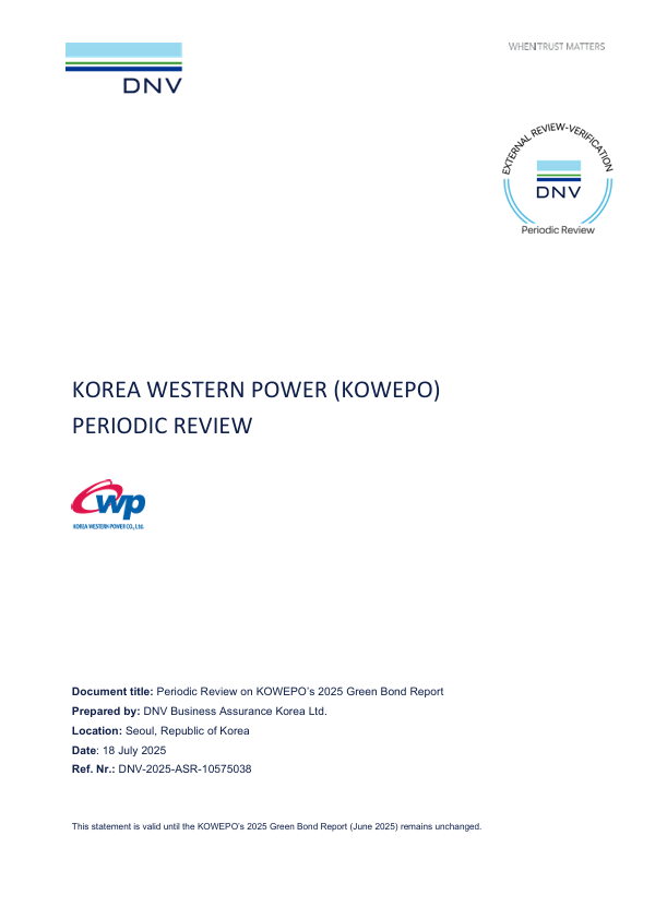 KOWEPO Periodic Review